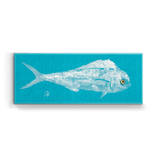 Mahi White on Teal - Metal Box Art