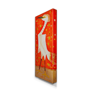 Egret 2 - Metal Box Art Metal Box Wall Art Shelle Lindholm