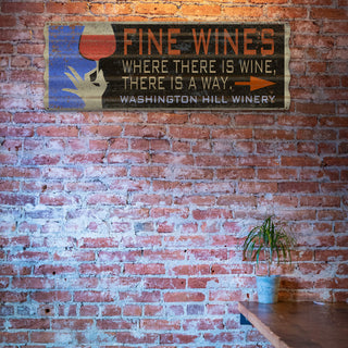 Fine Wines - Corrugated Metal Wall Art Corrugated Wall Art Meissenburg Designs