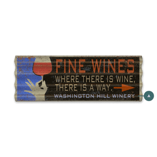 Fine Wines - Corrugated Metal Wall Art Corrugated Wall Art Meissenburg Designs