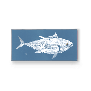 drawn fish boxes Box of Heads by Benjamin MacGregor Glasshouse Contemporary Blue box fish Stock Vector