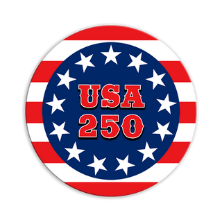 USA 250 Patriotic Anniversary Sign - Shaped Wall Art