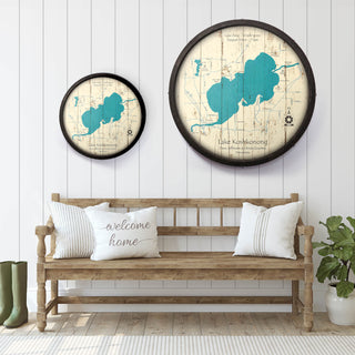 Lake Koshkonong, Wisconsin on a Barrel End Lake Art