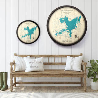 Okauchee Lake, Wisconsin on a Barrel End Lake Art