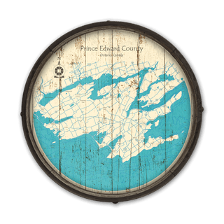 Prince Edward County Ontario Canada on a Barrel End