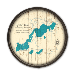 Sylvan Lake Cass County Minnesota on a Barrel End