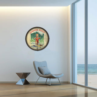 Make a Run For It! - Barrel End Wall Art