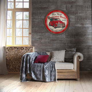 Christmas Tree Truck: Generic - Barrel End Wall Art Meissenburg Designs