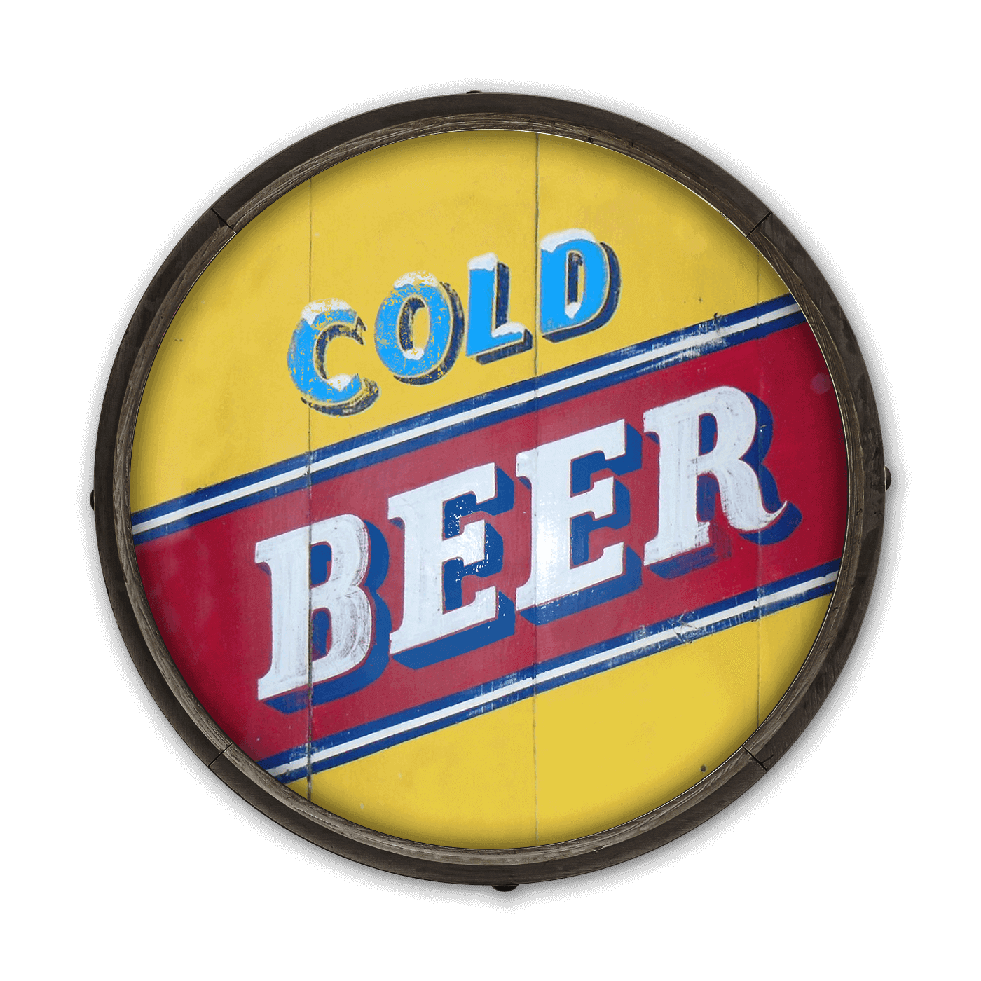Ootb Seau ovale en métal Cold Beer 33x20cm ouvre-bouteille Ootb Seau ovale en métal Cold Beer 33x20cm ouvre-bouteille