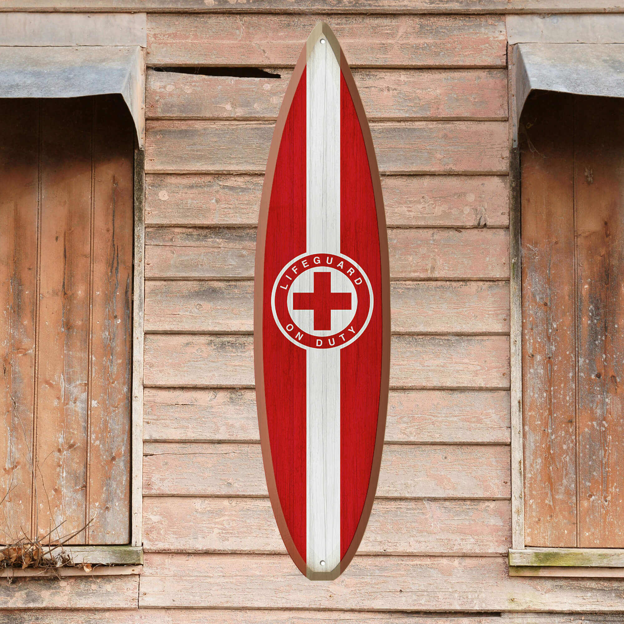 Lifeguard Sign: Generic - Surfboard Wall Art – Old Wood Signs