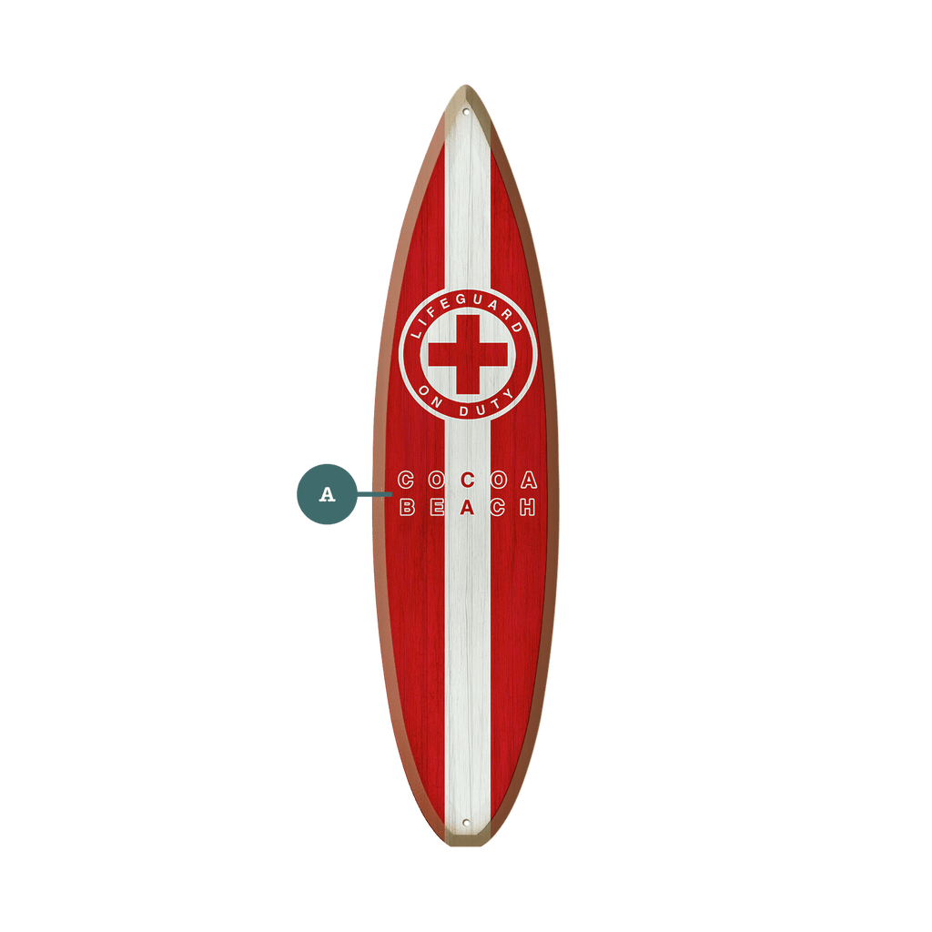 Lifeguard Sign: Personalized - Surfboard Wall Art – Old Wood Signs