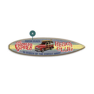 The Endless Summer: Beach Club - Surfboard Wall Art