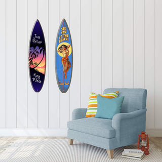 See You at the Beach - Surfboard Wall Art