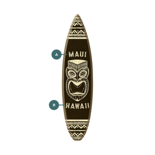 Tiki Mask - Surfboard Wall Art
