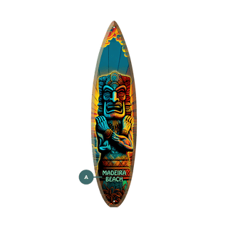 Tiki Man 1 - Surfboard Wall Art Meissenburg Designs