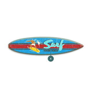 Blue Mummert Surfer- Surfboard Wall Art