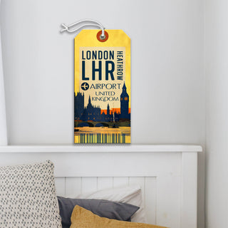 London Heathrow Airport - Luggage Tag by Meissenburg Designs