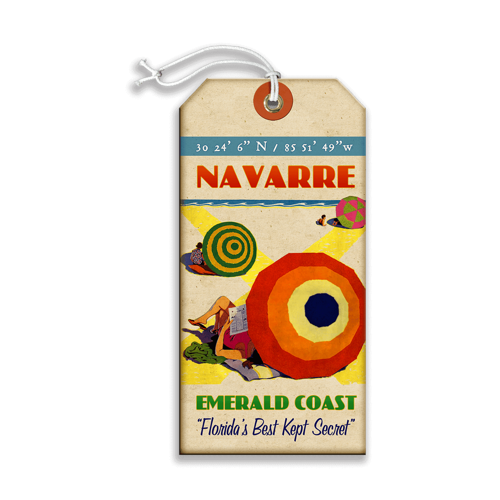 Navarre, Florida - Luggage Tag – Old Wood Signs