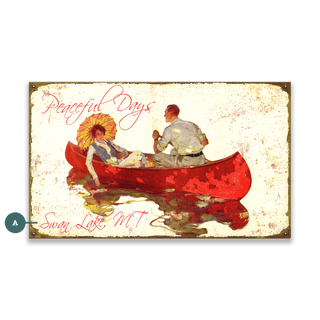 Peaceful Days - Wood & Metal Wall Art Metal by Meissenburg Designs