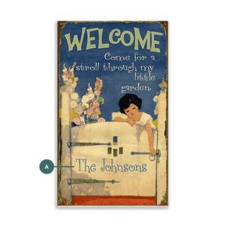 Beyond the Garden Gate - Wood & Metal Wall Art Metal by Meissenburg Designs