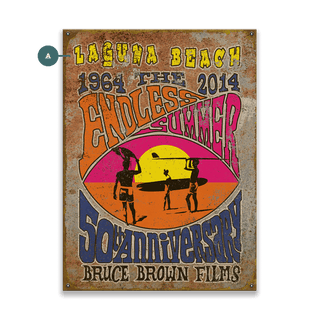 The Endless Summer: 50th Anniversary - Wood & Metal Wall Art Metal by Bruce Brown Films