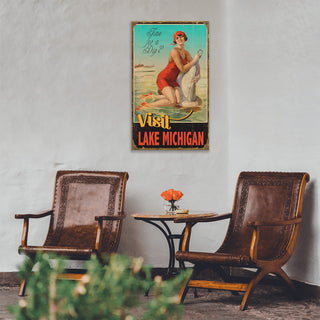 Time for a Dip - Wood & Metal Wall Art by Meissenburg Designs