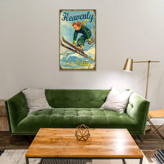 Heavenly Ski - Wood & Metal Wall Art by Meissenburg Designs