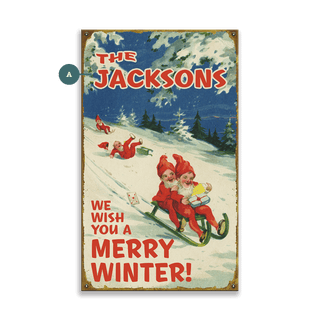 We Wish You a Merry Winter - Wood & Metal Wall Art Metal by Meissenburg Designs