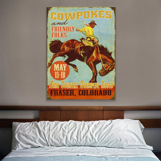 Cowpokes and Friendly Folks - Wood & Metal Wall Art by Meissenburg Designs