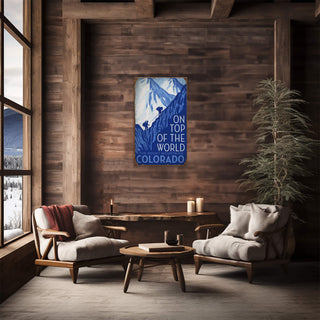 On Top of the World - Wood & Metal Wall Art Meissenburg Designs