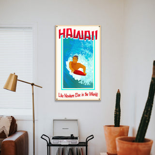 Surf Poster: Like Nowhere Else - Wood & Metal Wall Art Meissenburg Designs