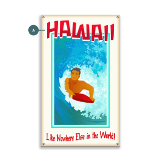 Surf Poster: Like Nowhere Else - Wood & Metal Wall Art Meissenburg Designs