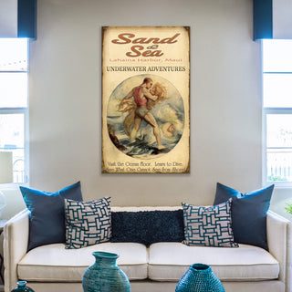 Sand & Sea Underwater Adventures - Wood & Metal Wall Art