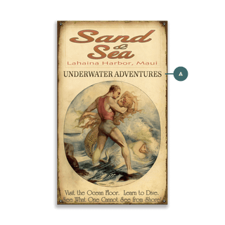 Sand & Sea Underwater Adventures - Wood & Metal Wall Art