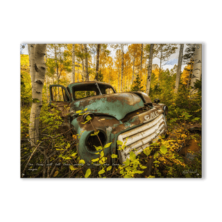 Abandoned Truck - Wood & Metal Wall Art Wood & Metal Wall Art Michael Underwood Metal 23" x 17"