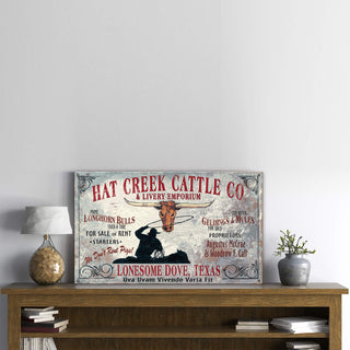 Hat Creek Cattle Co - Wood & Metal Wall Art Out West Design