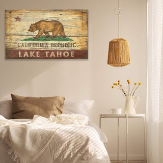 The Republic of California State Flag - Wood & Metal Wall Art by Out West Design