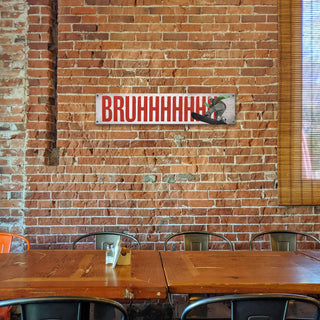 Bruh Snowboarder - Wood & Metal Wall Art
