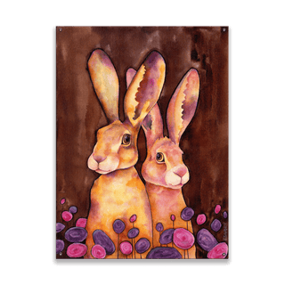 The Honeymooners - Wood & Metal Wall Art Metal by Karen Savory