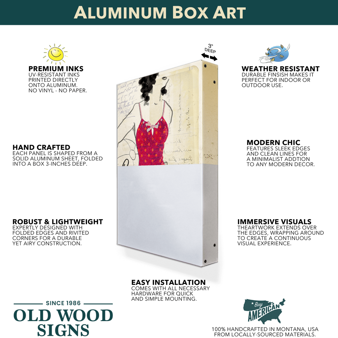 Loon On The Lake Metal Box Art Old Wood Signs Loon on the lake metal box art old wood signs