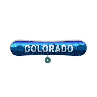 Personalized Mountain Skyline - Snowboard Wall Decor