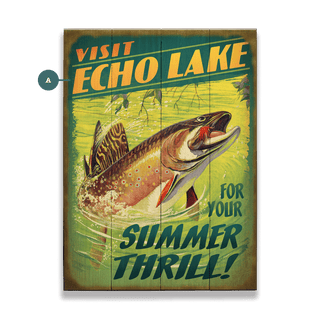 Summer Thills at the Lake - Wood & Metal Wall Art Wood by Meissenburg Designs