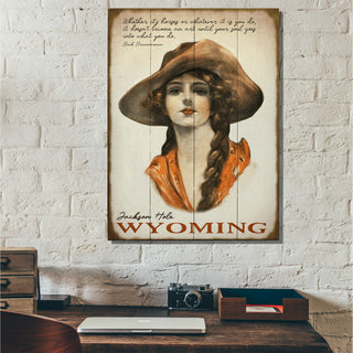 Old Fashioned Cowgirl - Wood & Metal Wall Art by Meissenburg Designs