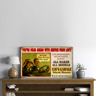 Old Timer's Speed Shop - Wood & Metal Wall Art by Meissenburg Designs
