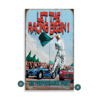 Let the Racing Begin! - Wood & Metal Wall Art Wood by Meissenburg Designs