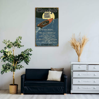 Moonlight Cruise - Wood & Metal Wall Art by Meissenburg Designs