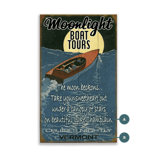 Moonlight Cruise - Wood & Metal Wall Art Wood by Meissenburg Designs