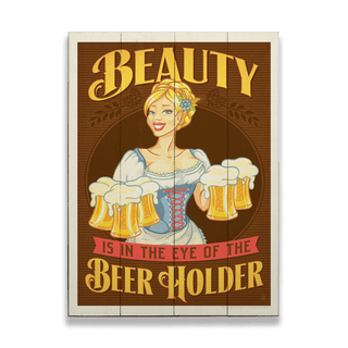 Beauty Beer Holder - Wood & Metal Wall Art Anderson Design Group
