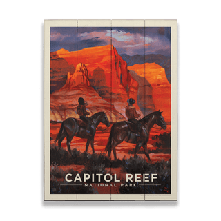 Capitol Reef National Park: Happy Trails - Wood & Metal Wall Art by Anderson Design Group