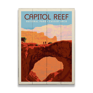 Capitol Reef National Park: Cassidy Arch - Wood & Metal Wall Art by Anderson Design Group